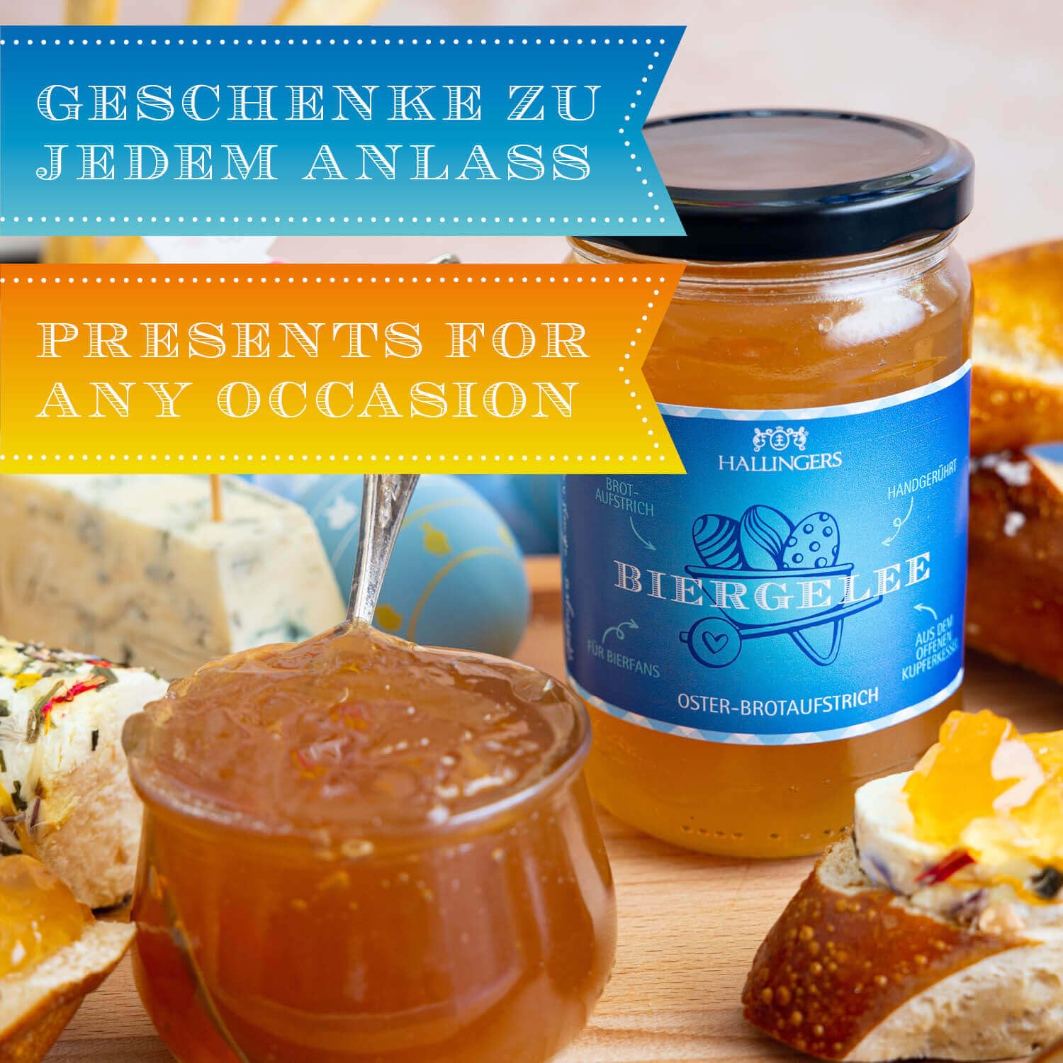 hallingers-oster-brotaufstrich-biergelee-330g-glas image 3