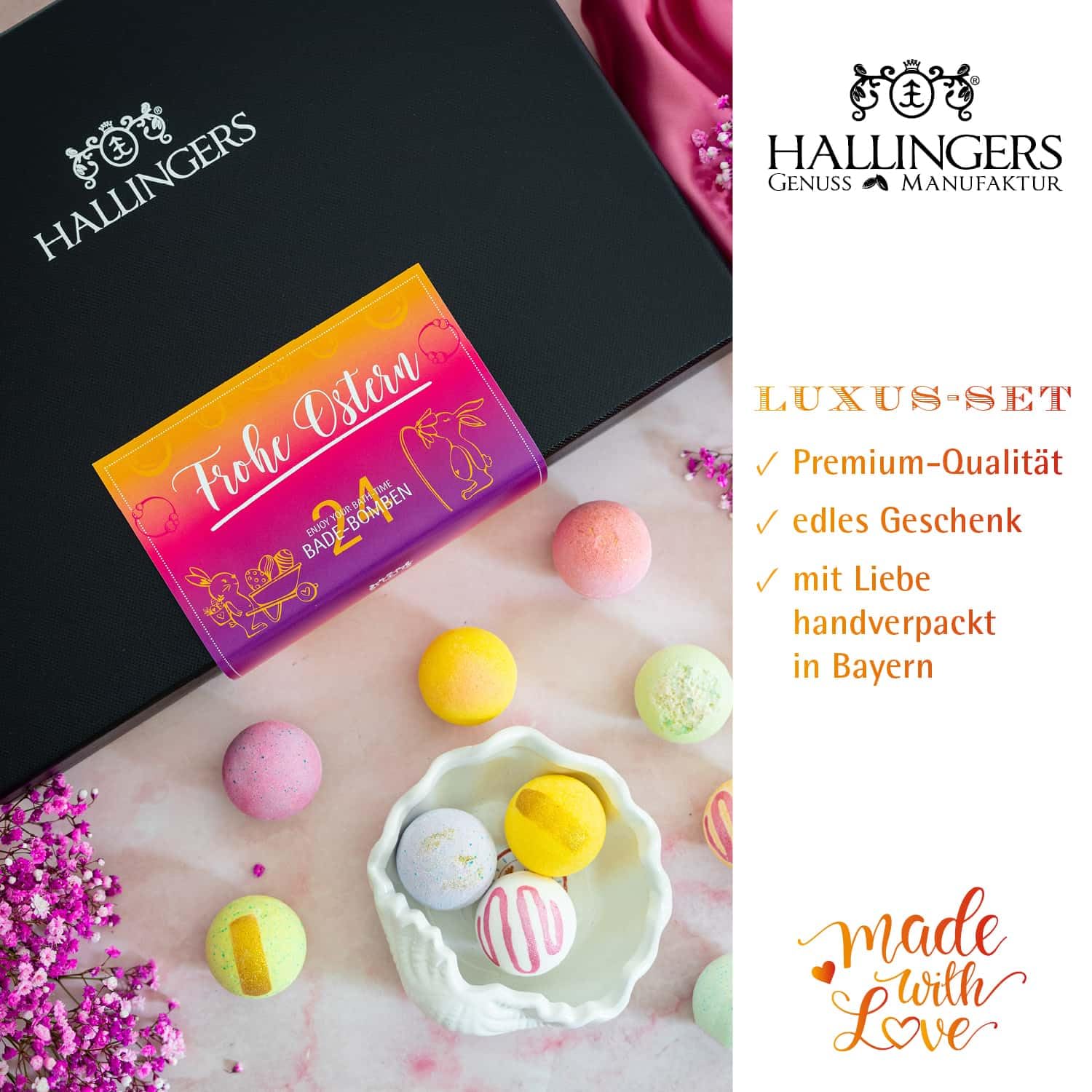 hallingers-wellness-frohe-ostern-badebomben-set-24-st-ck image 2