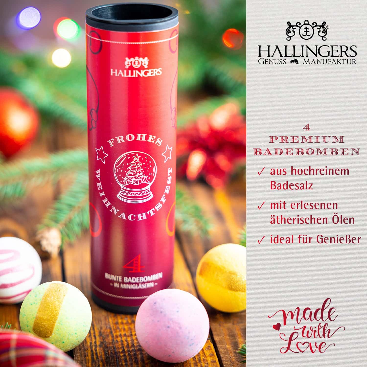 hallingers-frohes-weihnachtsfest-badebomben-set-4x-geschenkdose image 2