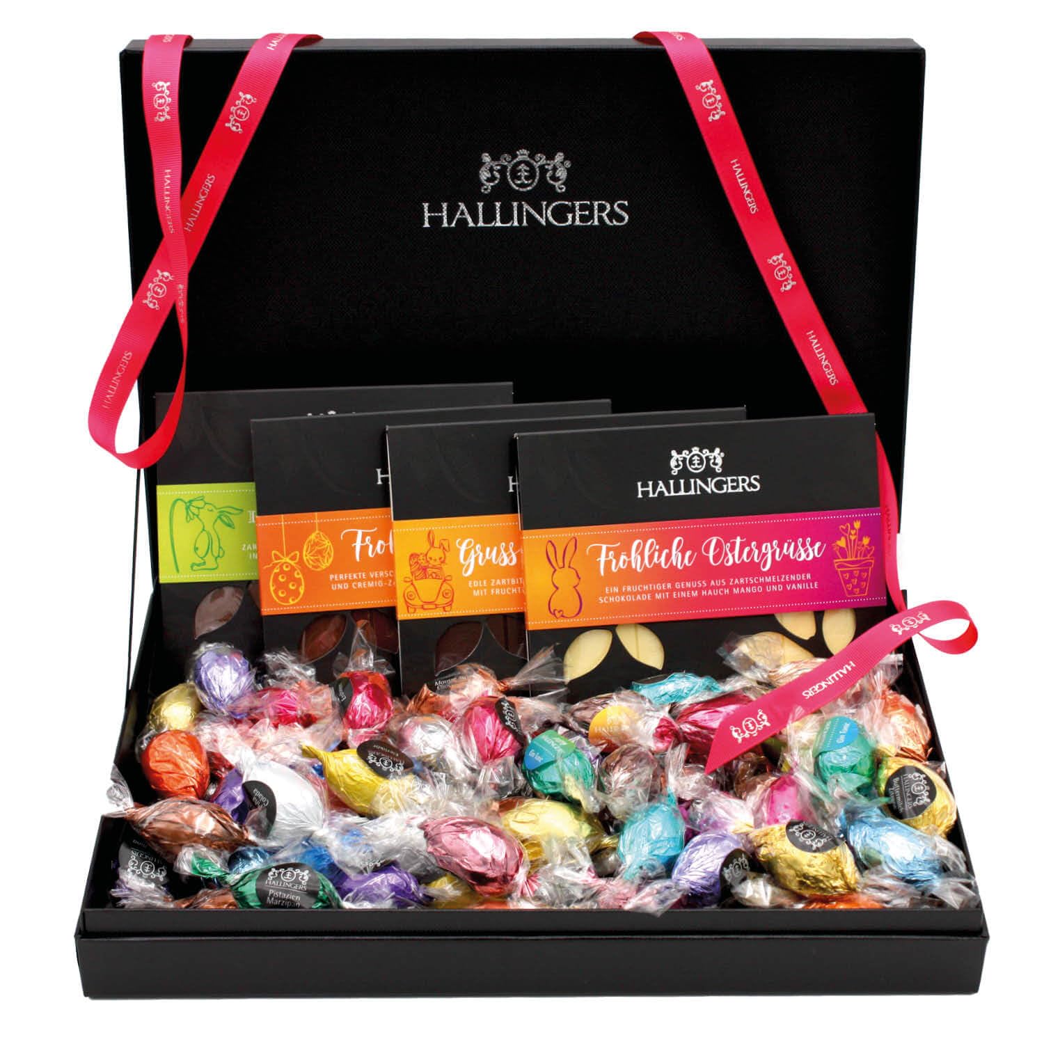 hallingers-easter-box-pink-ostergeschenk-set-4-tafeln-40-eier image 1