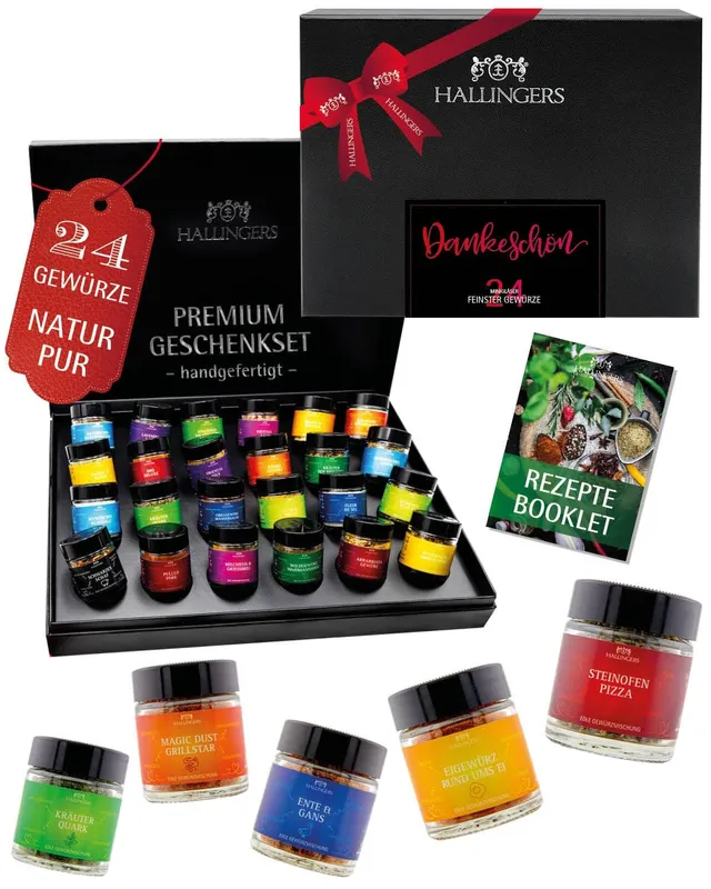 hallingers-kochen-dankesch-n-gew-rzset-24-gew-rze-geschenkbox image 1