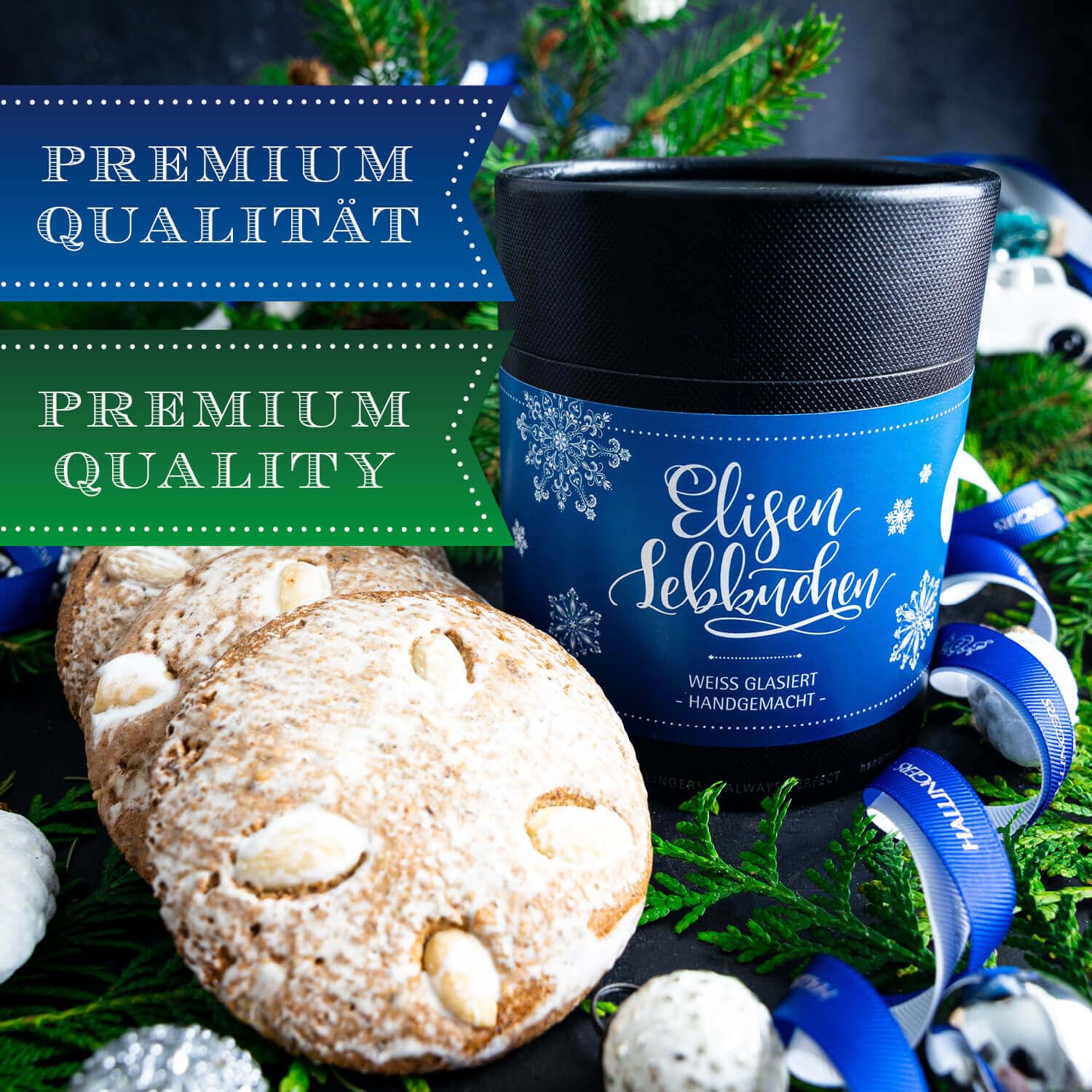 hallingers-elisen-lebkuchen-geschenkdose-wei-glasiert-5-st-ck image 3