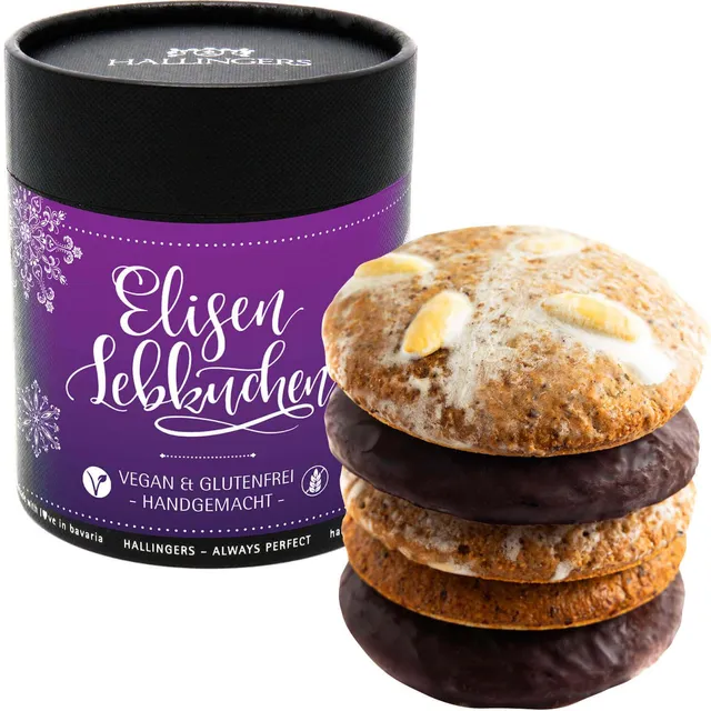 hallingers-gen-sse-vegane-elisen-lebkuchen-dose-400-g-glutenfrei image 1