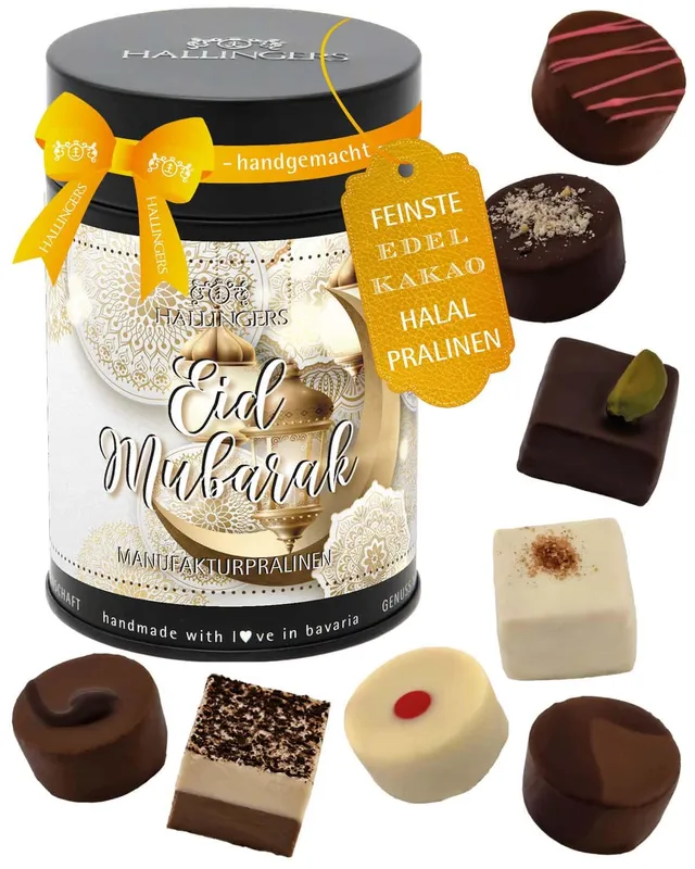 hallingers-pralinen-eid-mubarak-schokolade-150-g-ohne-alkohol image 1