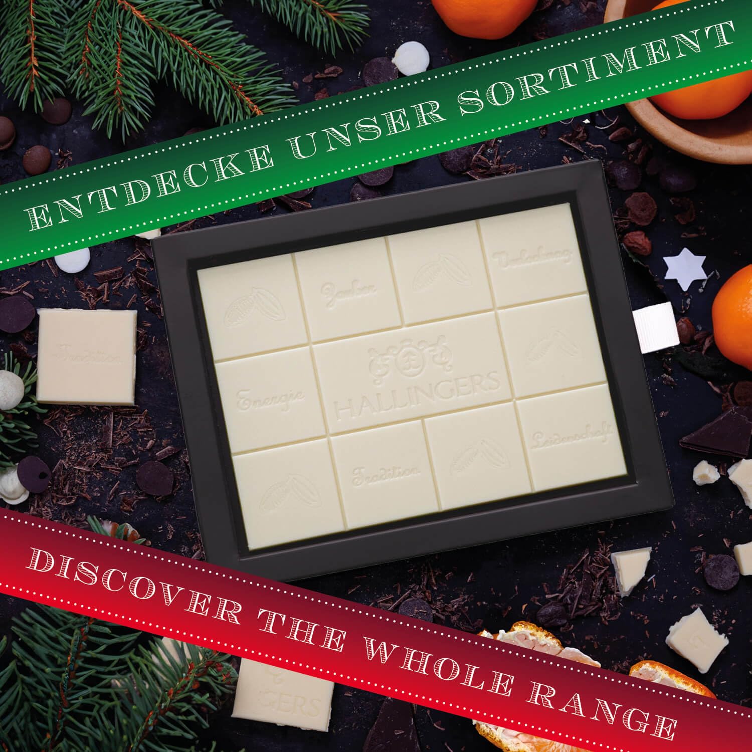 hallingers-frohe-weihnachten-wei-e-schokolade-mandarine-zimt-90g image 4