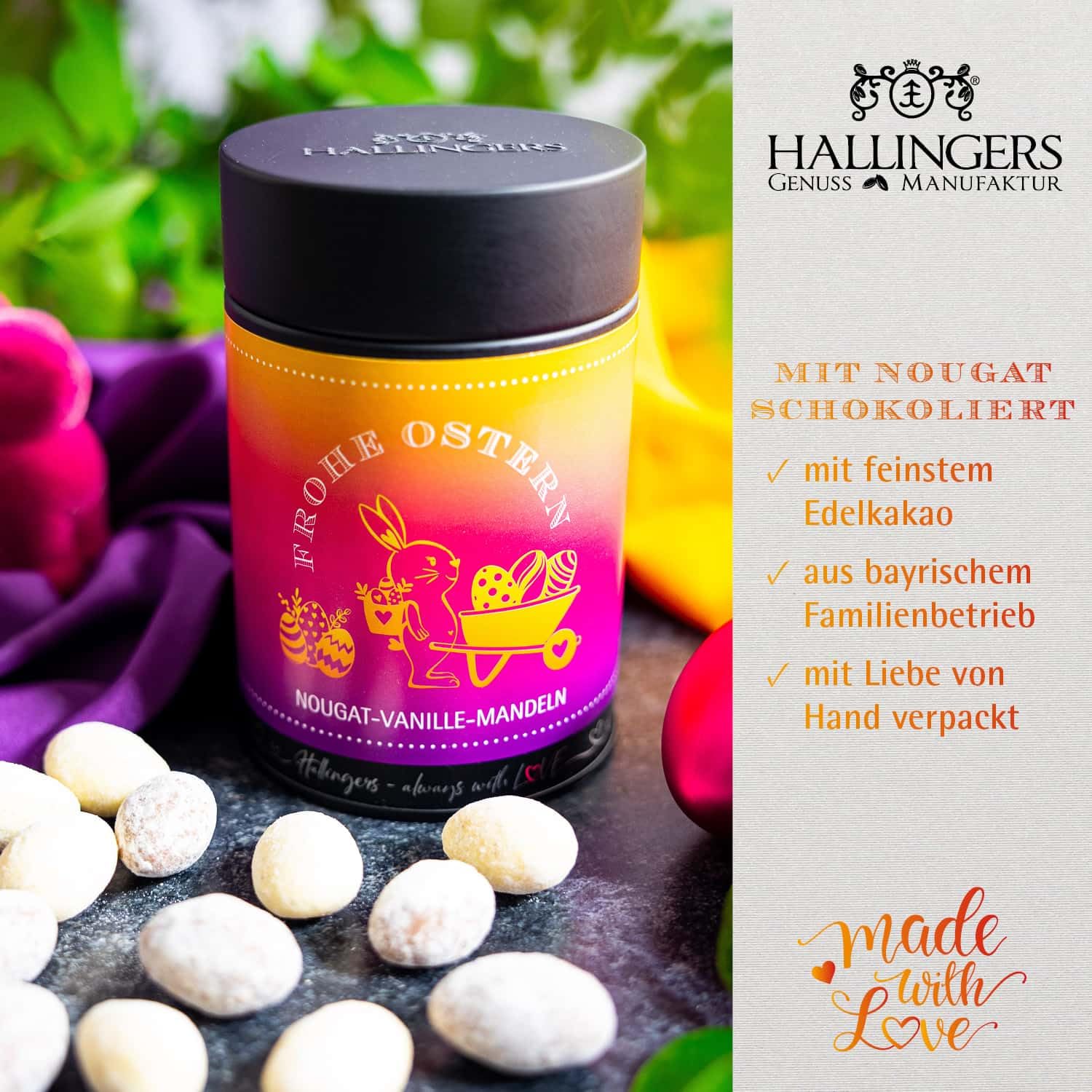 hallingers-nougat-mandeln-frohe-ostern-150g-dose image 3