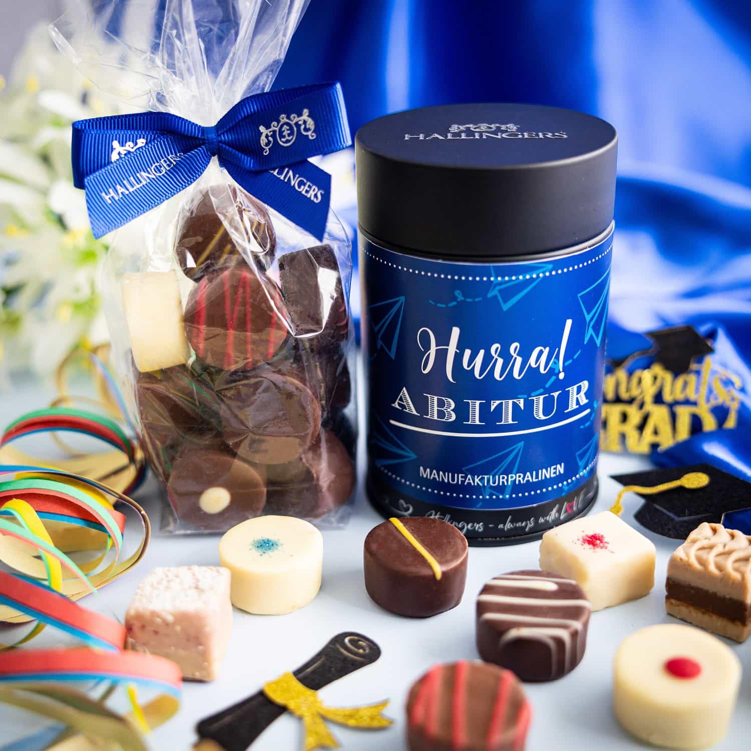 hallingers-pralinen-hurra-abitur-geschenkdose-edelkakao-12-st-ck image 2