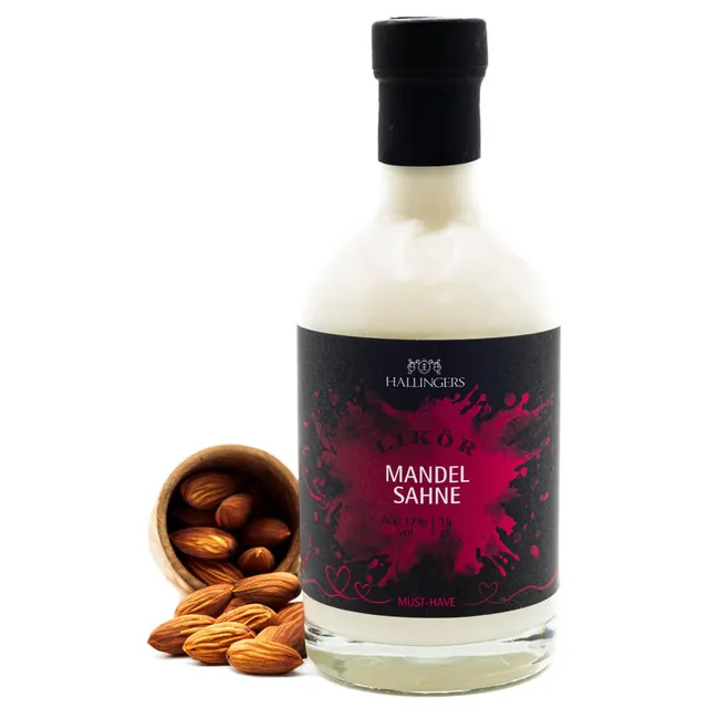 hallingers-mandelsahne-edel-sahnelik-r-geschenkflasche-350ml-17 image 1
