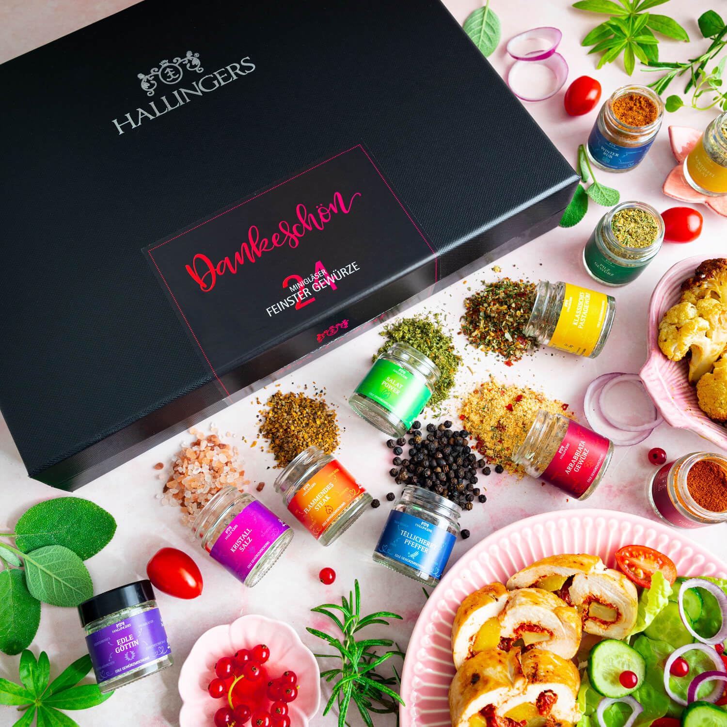 hallingers-kochen-dankesch-n-gew-rzset-24-gew-rze-geschenkbox image 2