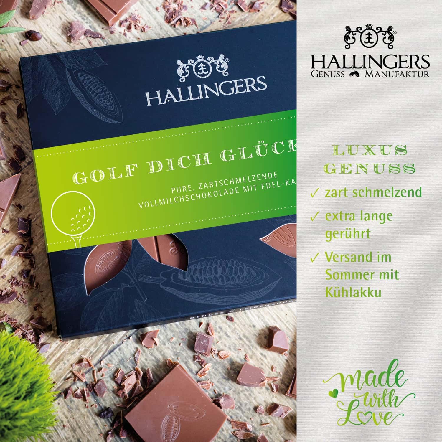 hallingers-schokolade-golf-dich-gl-cklich-tafel-90g-pur image 3