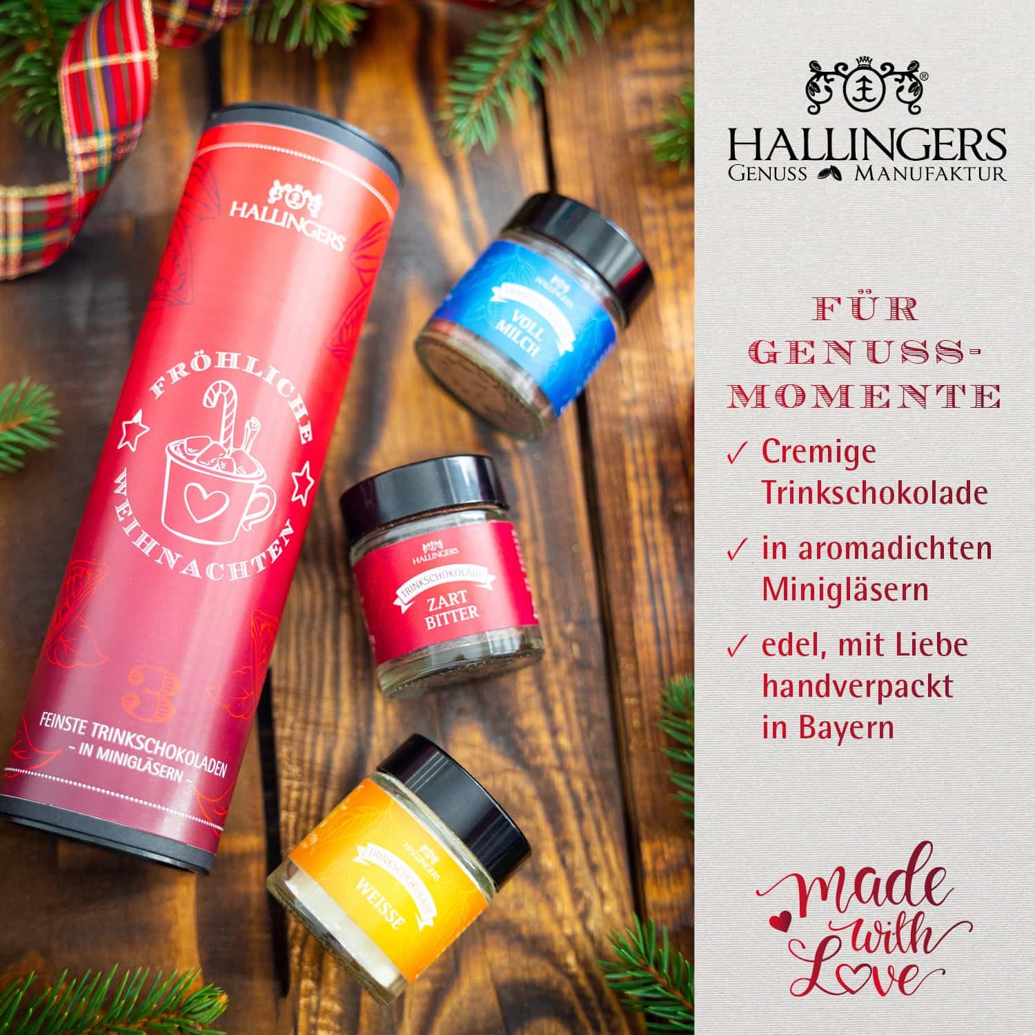 hallingers-geschenkesets-fr-hliche-weihnachten-feinkostset-3-minigl-ser image 4