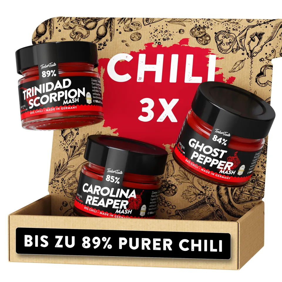 timber-taste-hot-chili-saucen-geschenkset-big-bundle-scharf image 1
