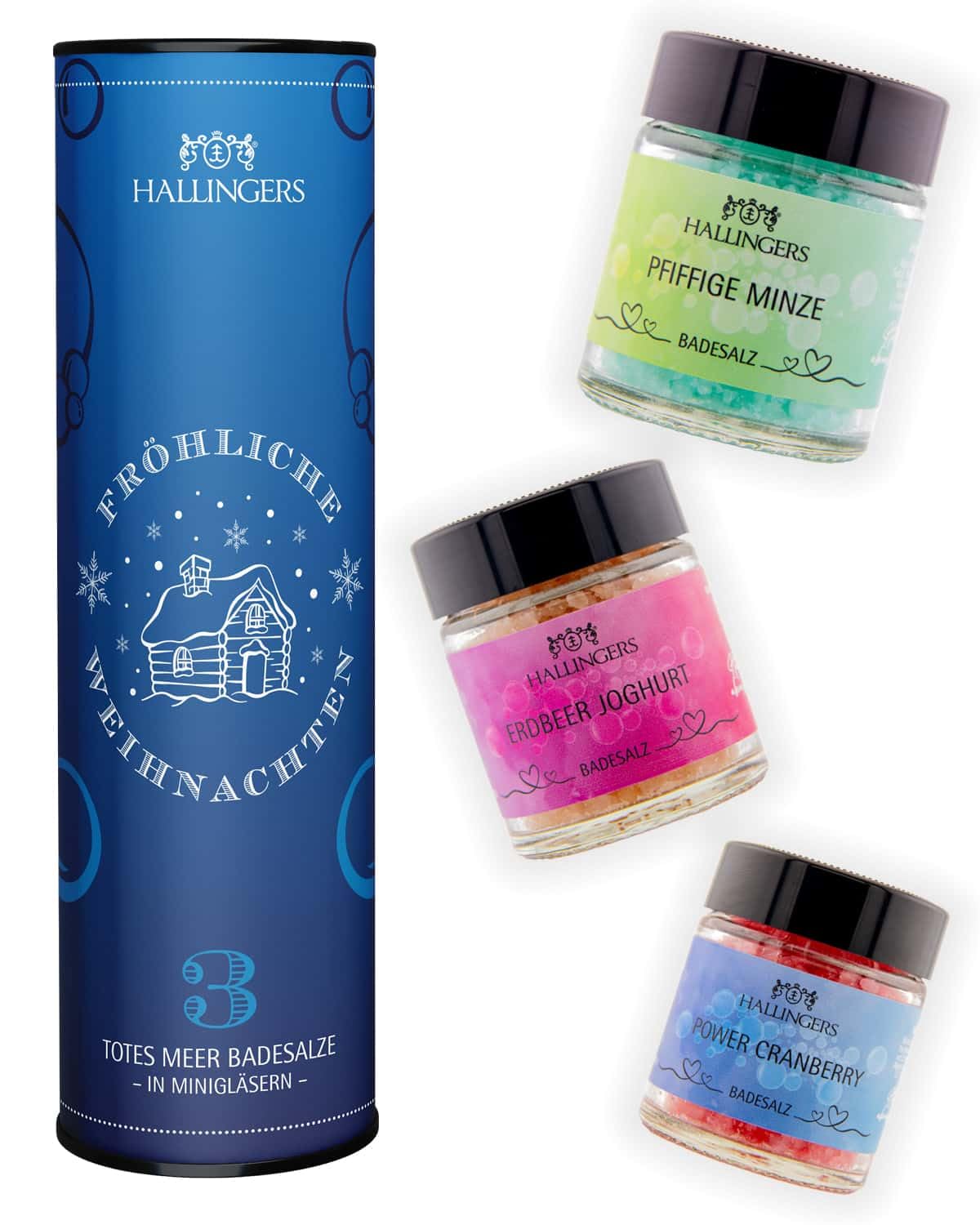 hallingers-wellness-fr-hliche-weihnachten-badesalz-3er-geschenkdose image 1