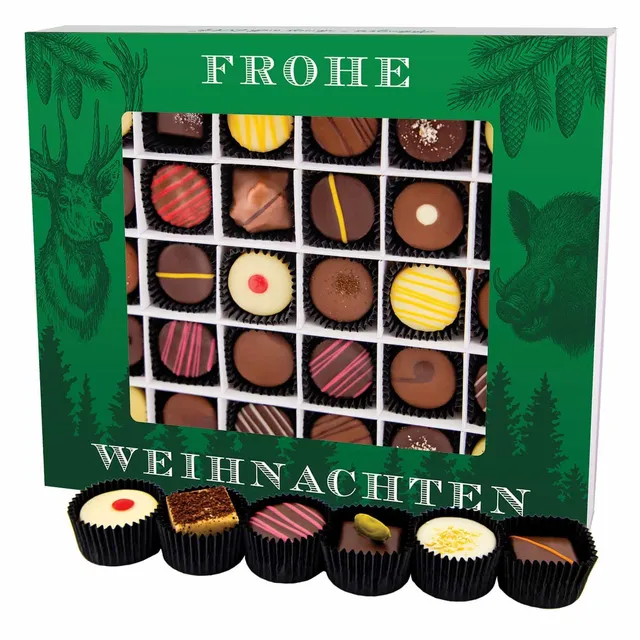 hallingers-frohe-weihnachten-pralinen-30-st-ck-360-g-gr-n image 1