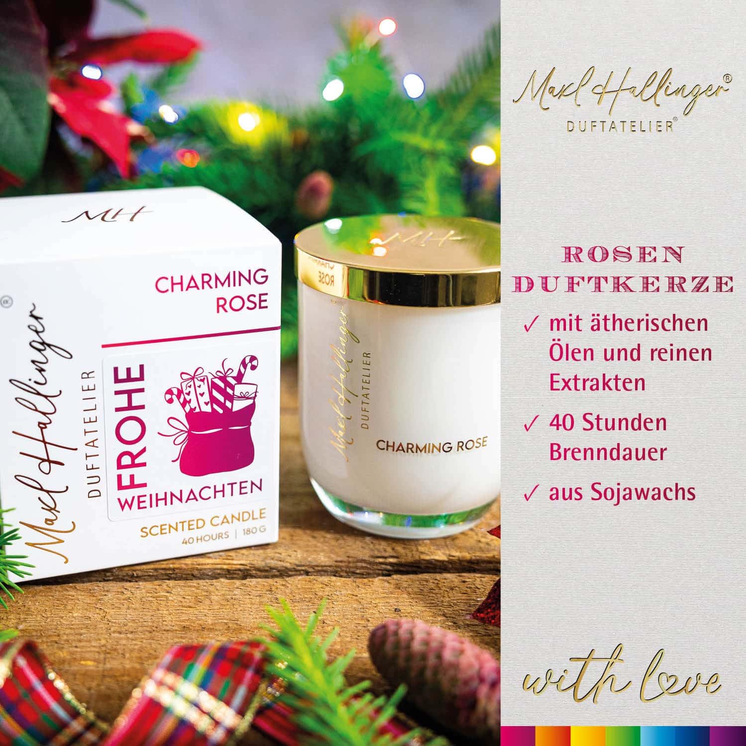 hallingers-spirituals-duftkerze-rosenduft-weihnachten-180g-box image 2