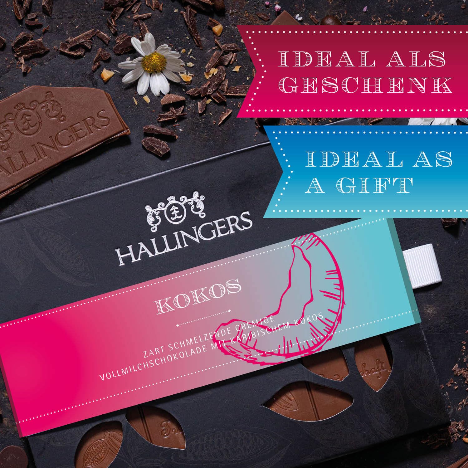 hallingers-schokolade-kokos-tafel-vollmilch-90g-box image 3