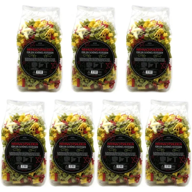 hallingers-bunte-weihnachtsnudeln-edelpasta-7x3500g-set image 1