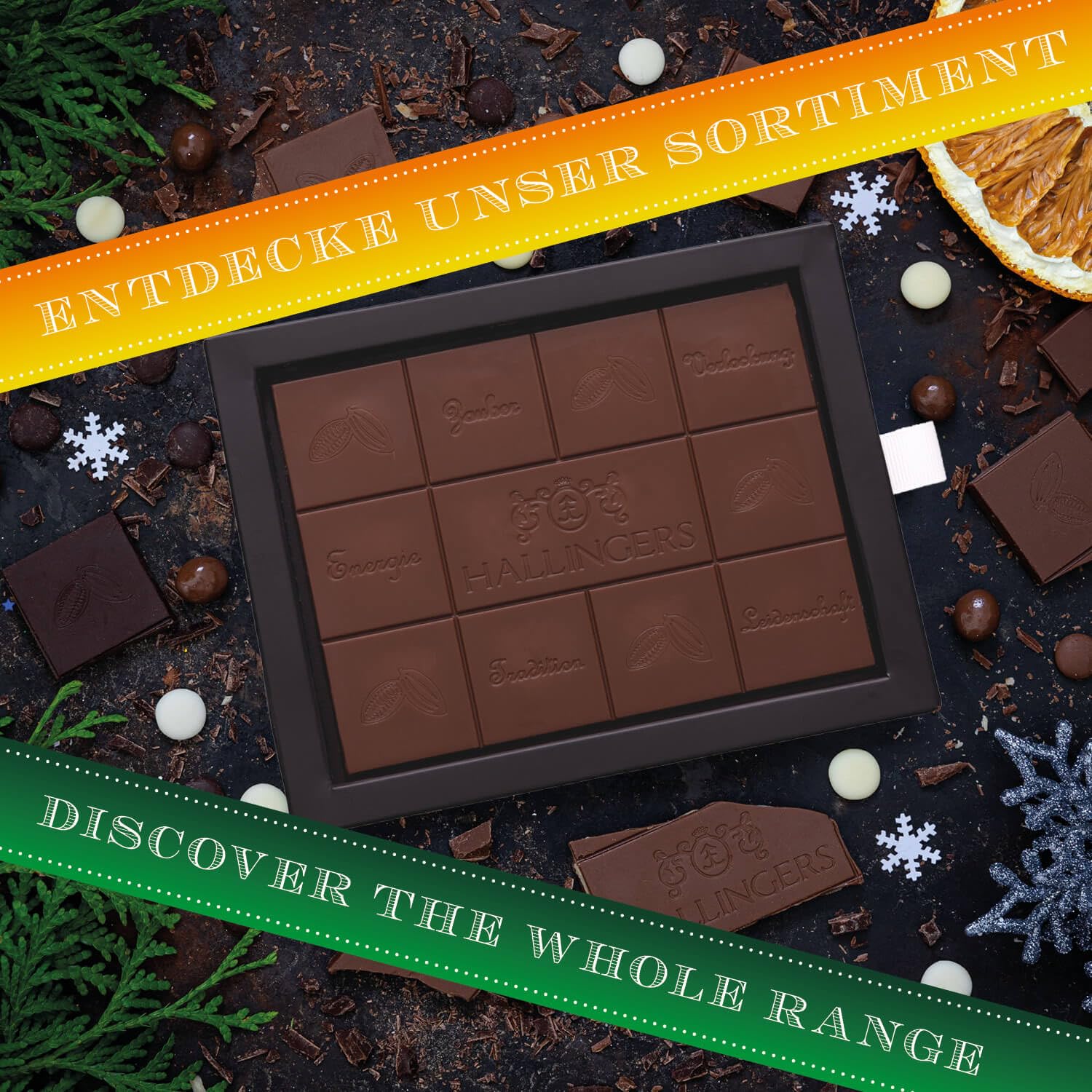hallingers-frohe-weihnachten-schokolade-pur-10x900g-geschenk image 4