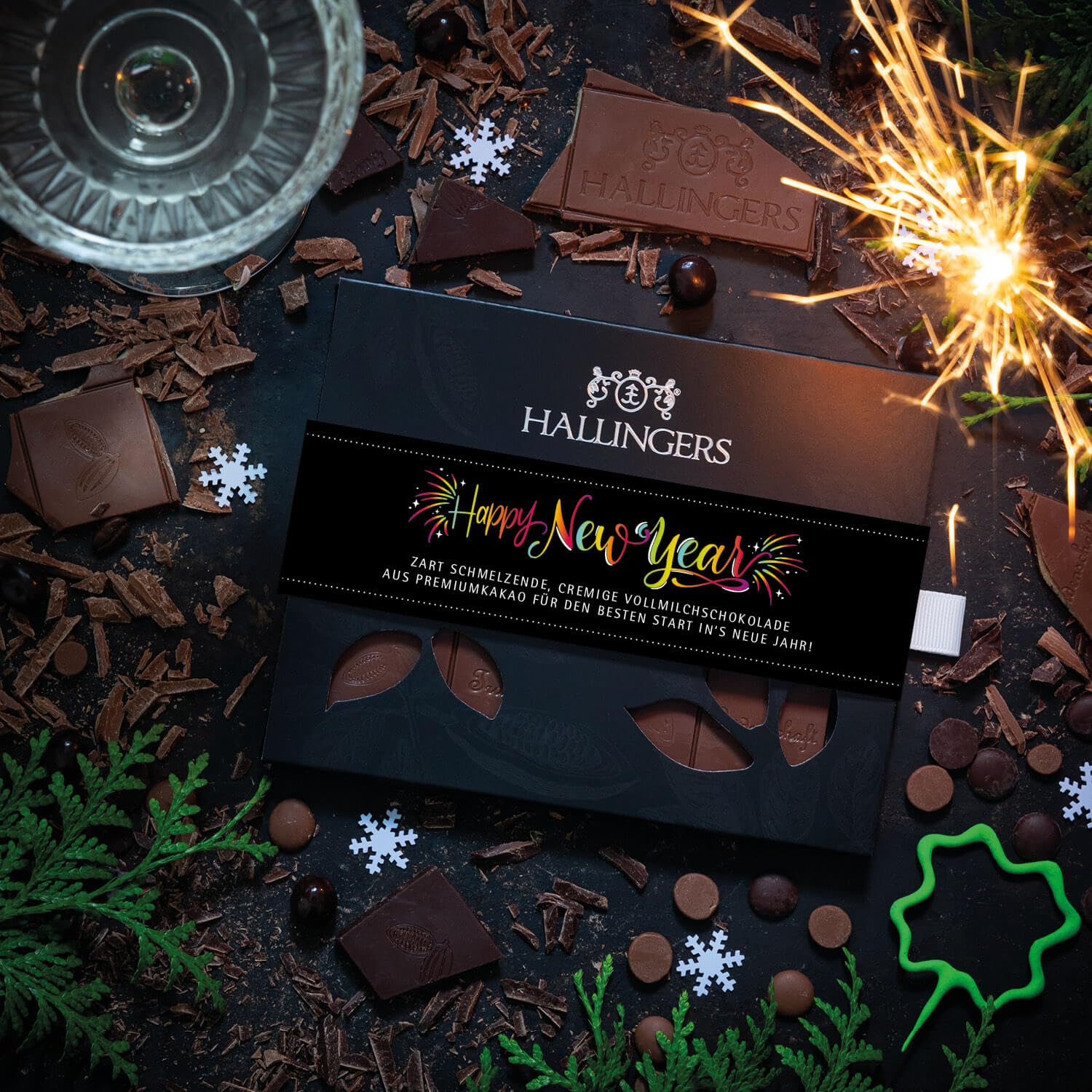hallingers-happy-new-year-schokolade-tafel-90g-pur image 2