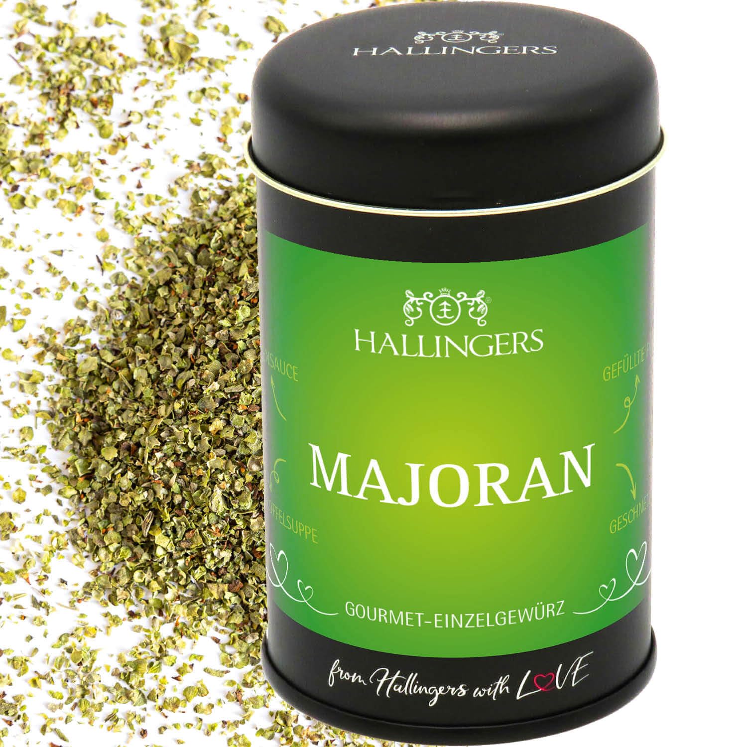 hallingers-genuss-manufaktur-kochen-majoran-gew-rz-14g-geschenkdose image 1