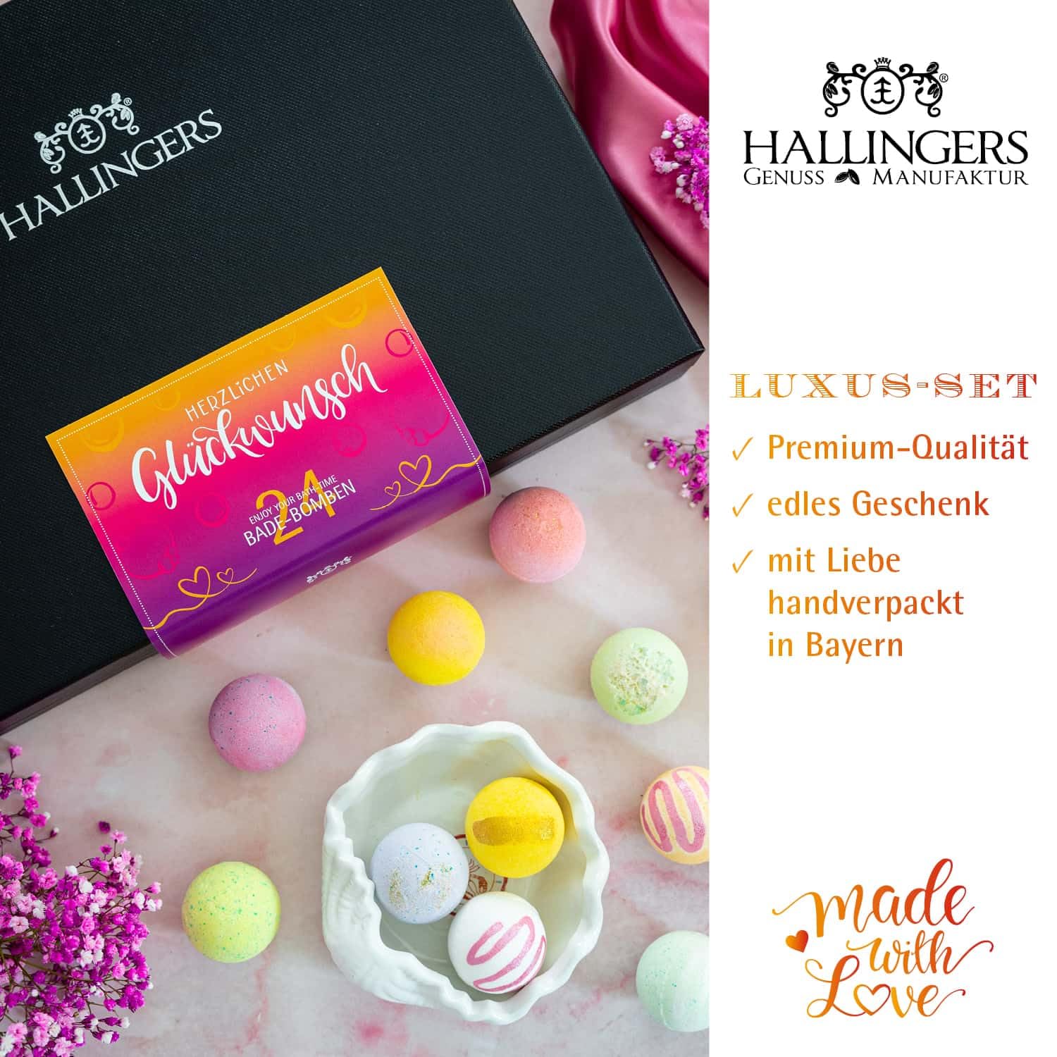 hallingers-wellness-herzlichen-gl-ckwunsch-badebomben-24er-box image 2