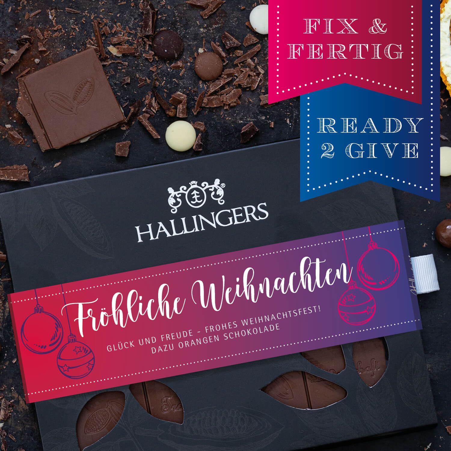 hallingers-schokolade-fr-hliche-weihnachten-vollmilch-orange-tafel-90g image 3