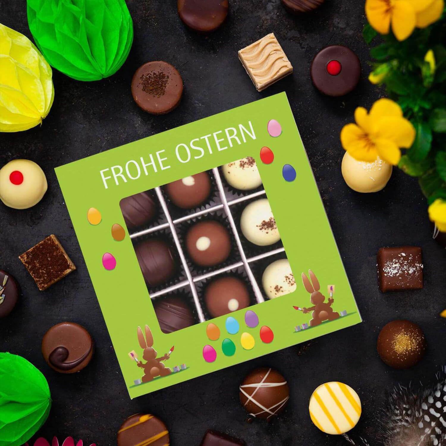 hallingers-frohe-ostern-pralinenbox-108g-9-pralinen-gr-n image 2