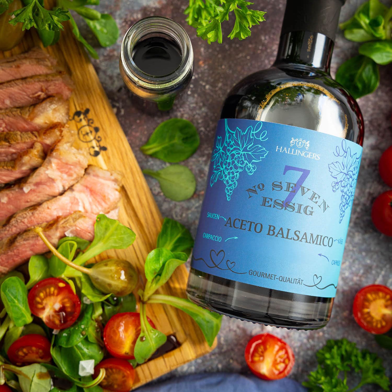 hallingers-no-7-balsamico-essig-geschenkflasche-350ml-mild image 2