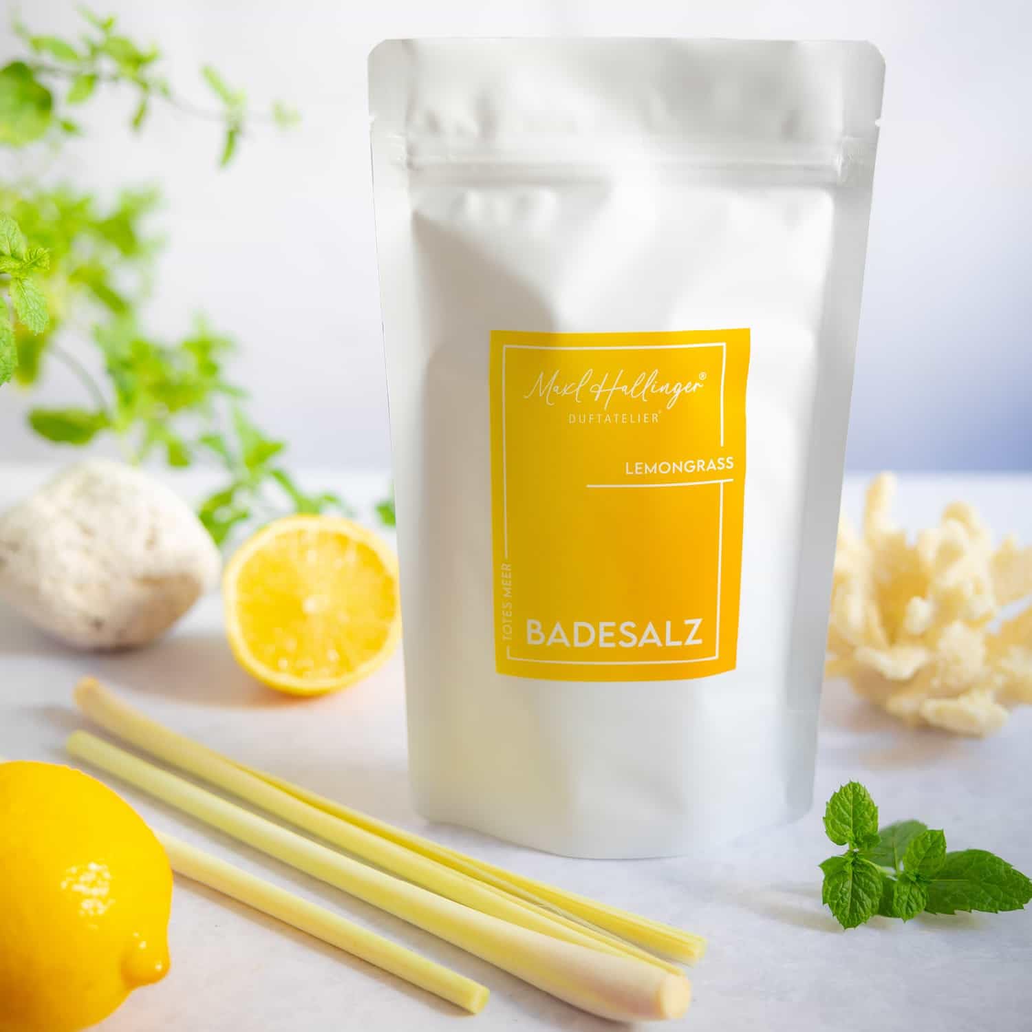 hallingers-badesalz-lemongrass-totes-meer-bad-400g-beutel image 2
