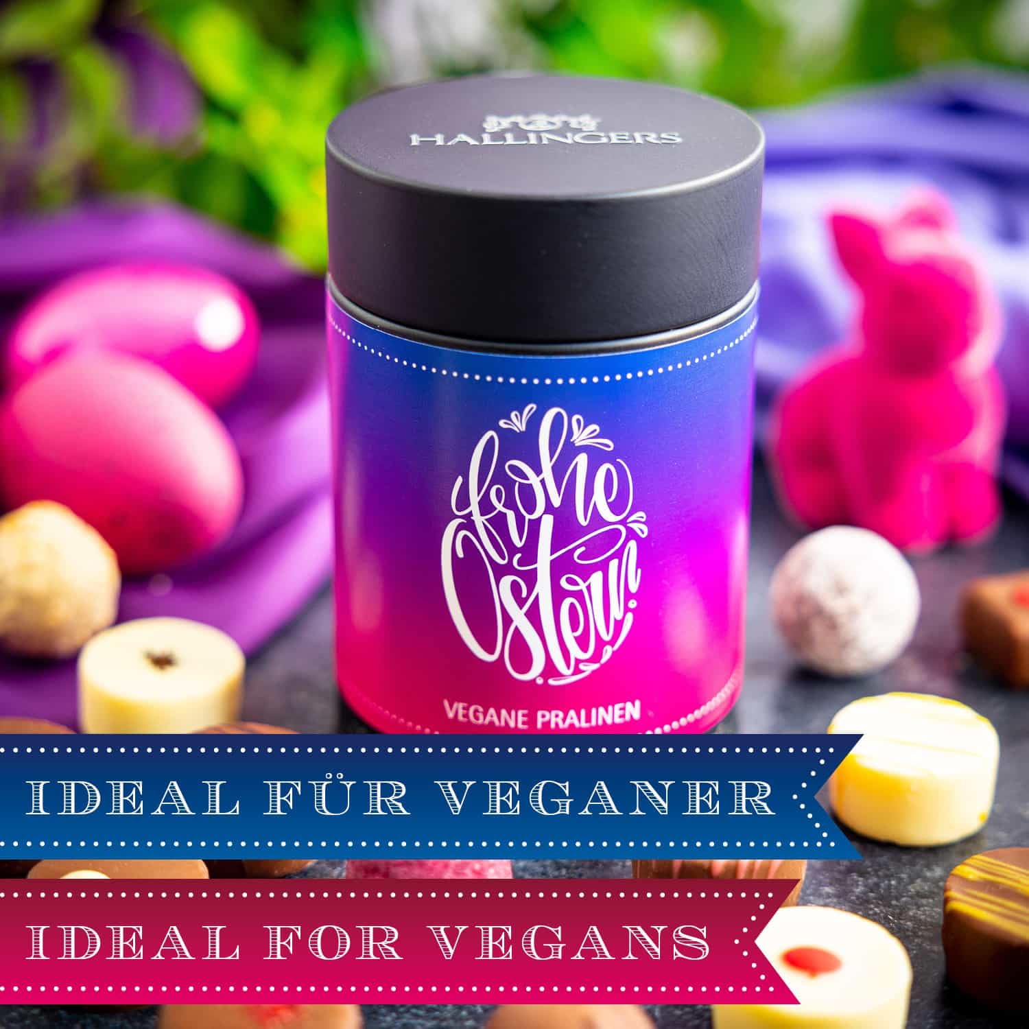 hallingers-pralinen-frohe-ostern-vegane-pralinen-dose-150g image 3