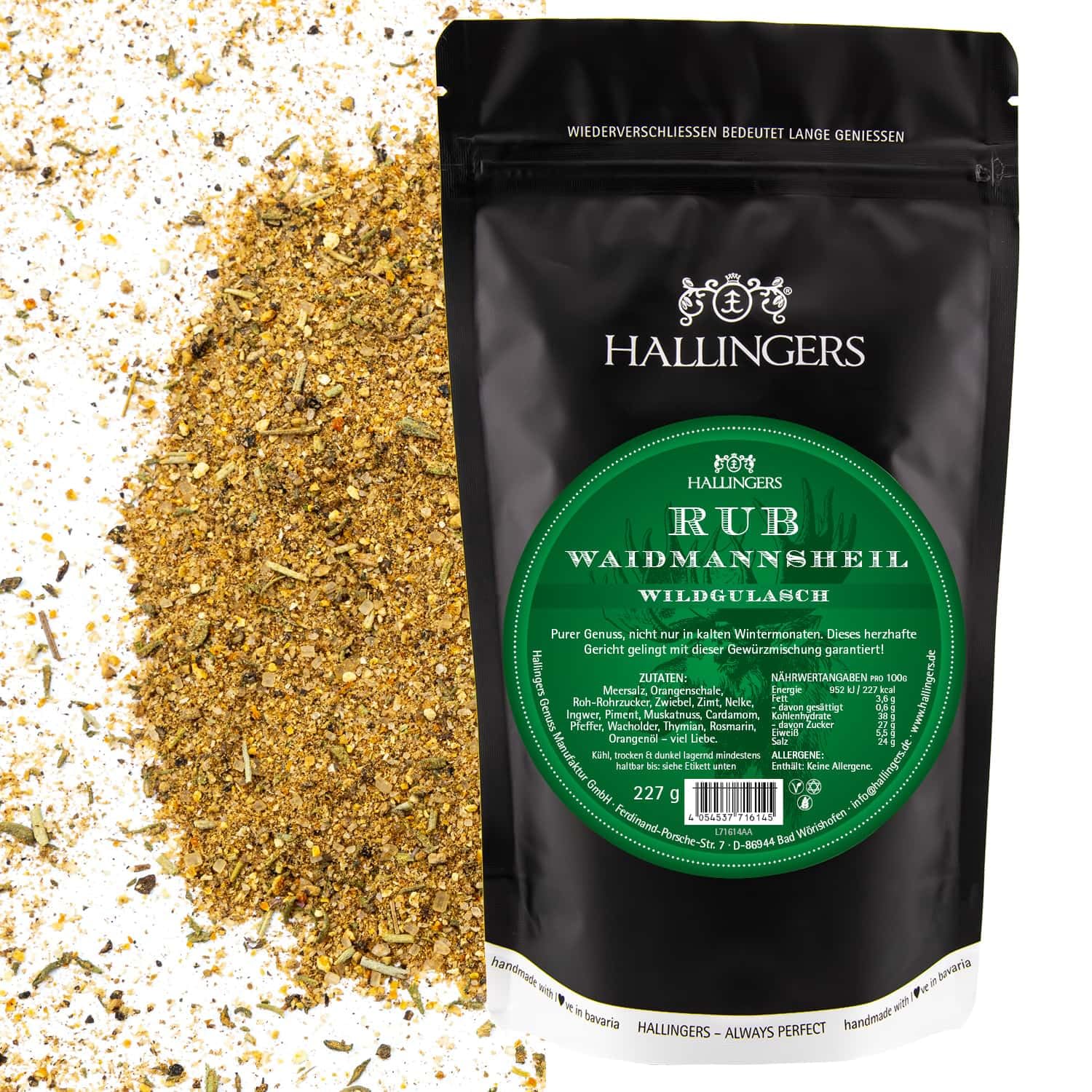 hallingers-kochen-wildgulasch-rub-bbq-j-ger-geschenk-227g image 1