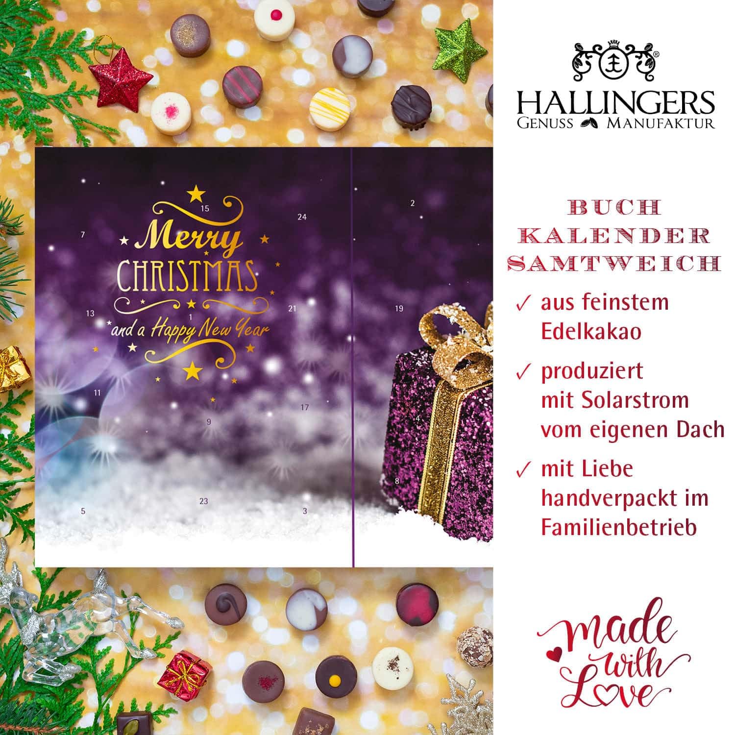 hallingers-adventskalender-frohe-weihnachten-pralinen-vegan-300-g image 3