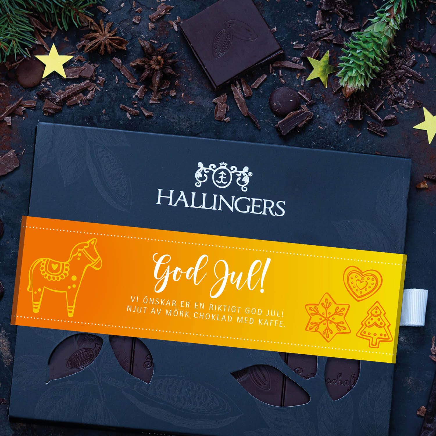 hallingers-schokolade-god-jul-yellow-vegane-tafel-90g-karton image 3