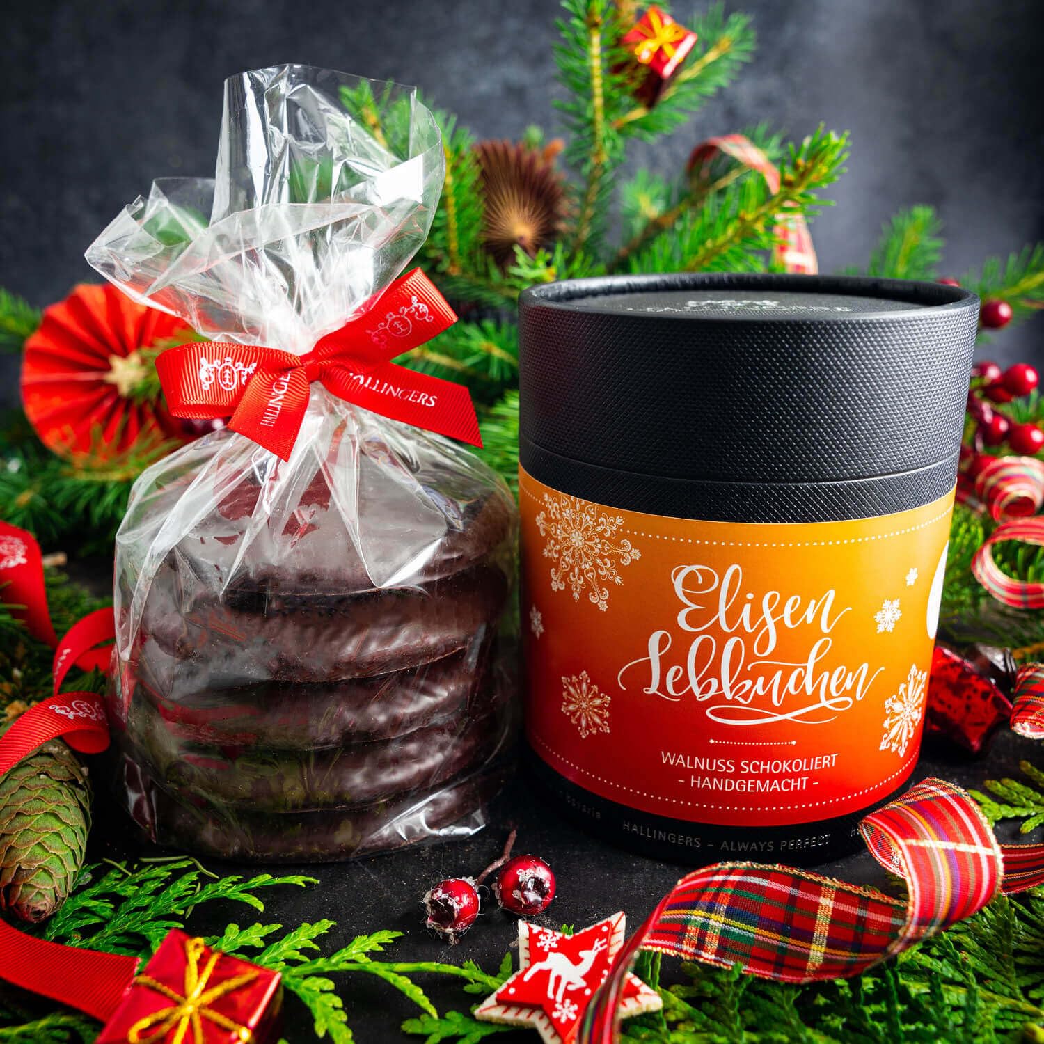 hallingers-gen-sse-elisen-lebkuchen-walnuss-zartbitter-5-stk image 3