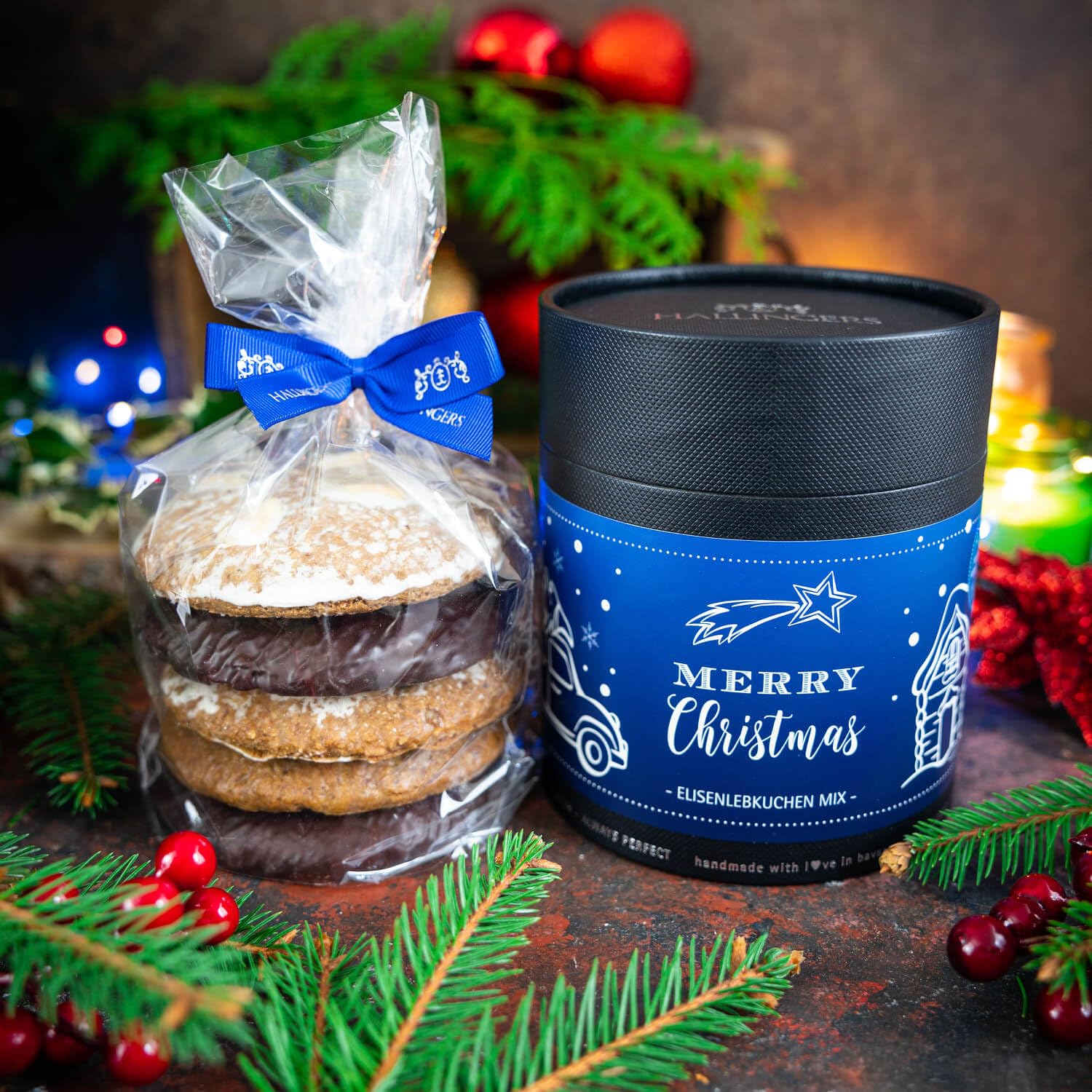 hallingers-gen-sse-merry-christmas-elisen-lebkuchen-400g image 3