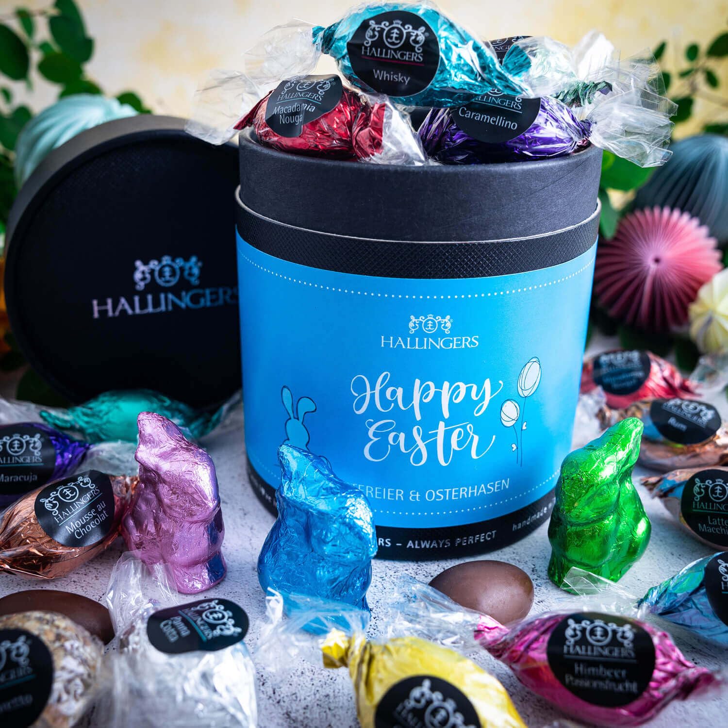 hallingers-happy-easter-pralinen-ostereier-geschenkdose-400g image 2