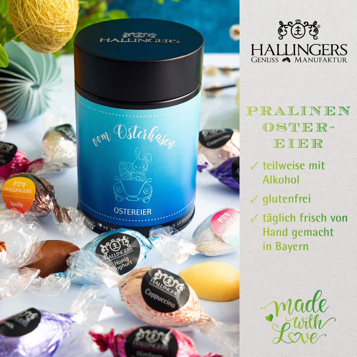 hallingers-pralinen-vom-osterhasen-osterei-dose-150g-ohne-alkohol image 2