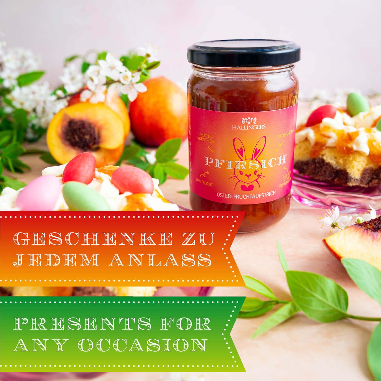 hallingers-honig-konfit-ren-oster-fruchtaufstrich-pfirsich-330g image 3
