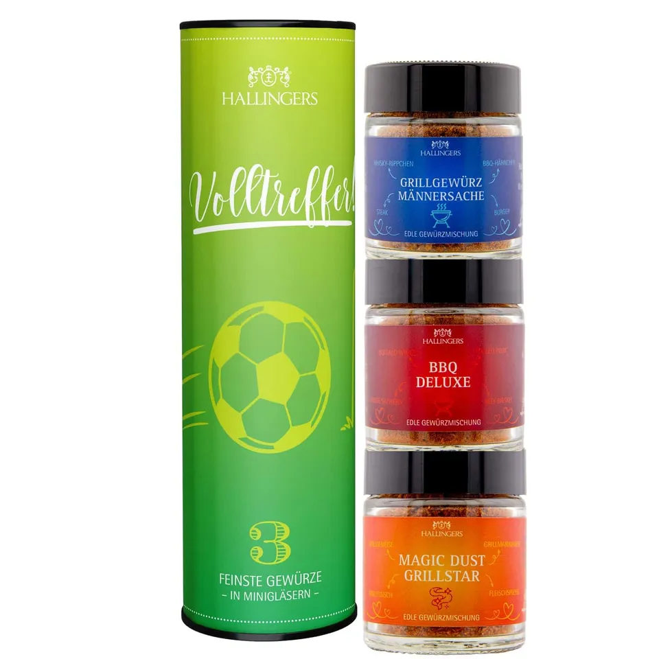 hallingers-kochen-fu-ball-gew-rz-geschenk-set-55g image 1