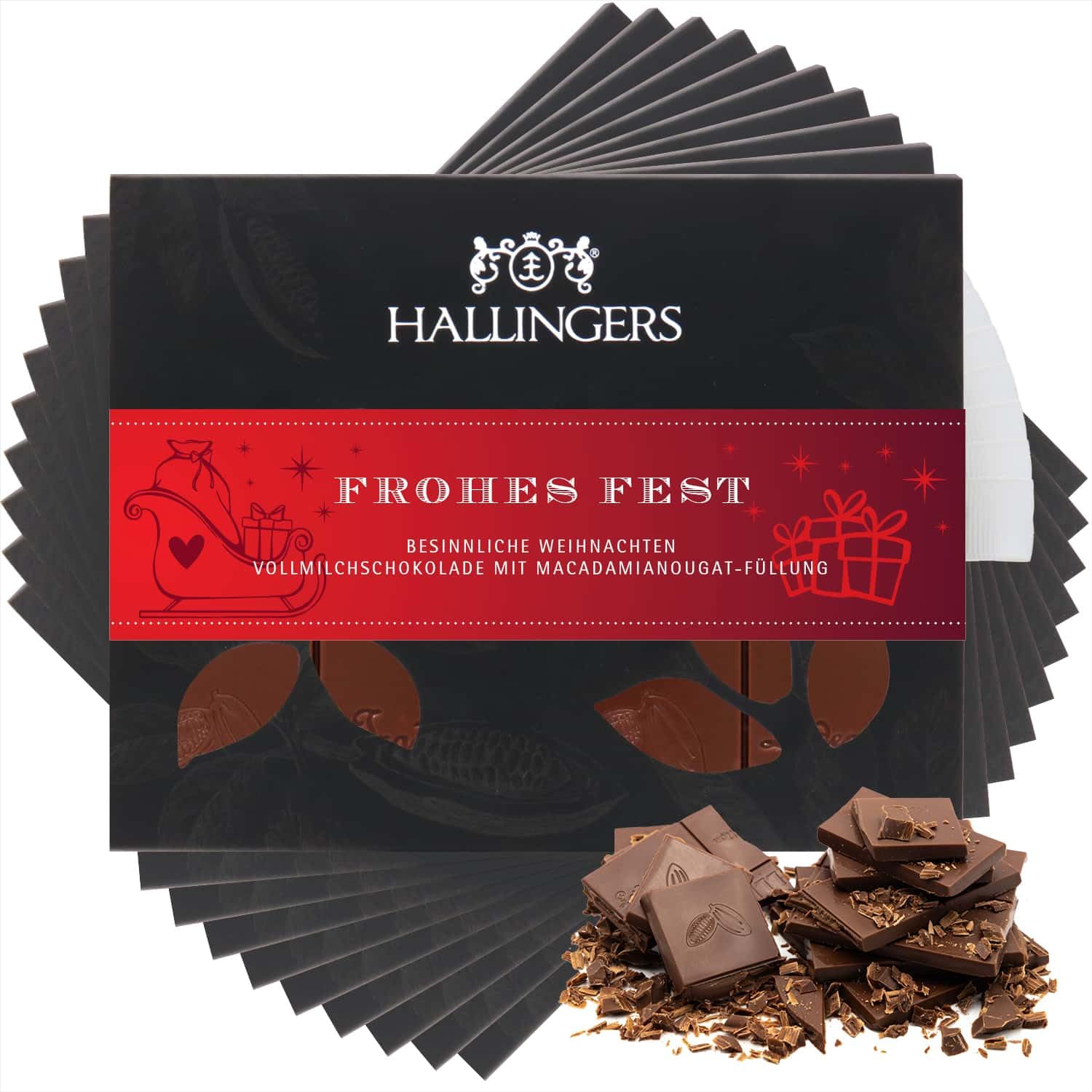 hallingers-frohes-fest-schokolade-macadamia-nougat-10x-ohne-alkohol image 1