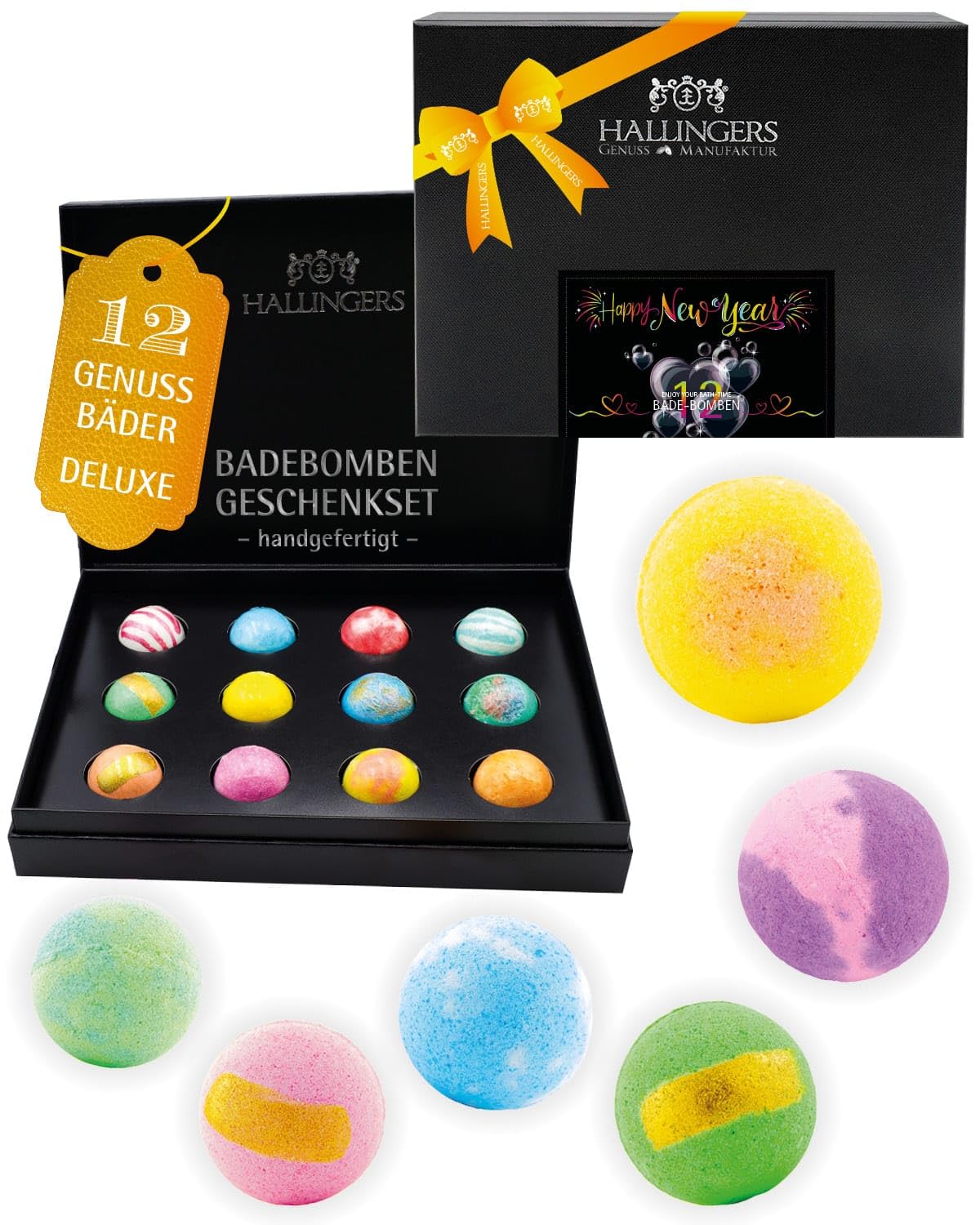 hallingers-wellness-happy-new-year-badebomben-12er-box image 1
