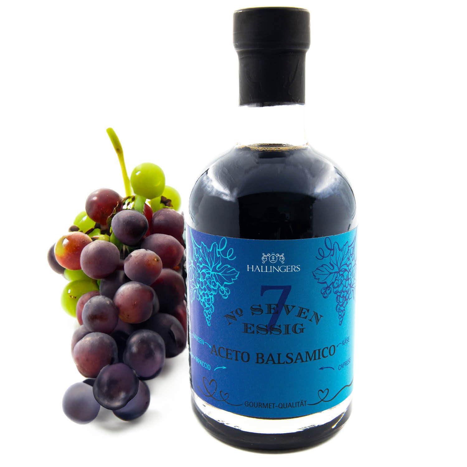 hallingers-no-7-balsamico-essig-geschenkflasche-350ml-mild image 1