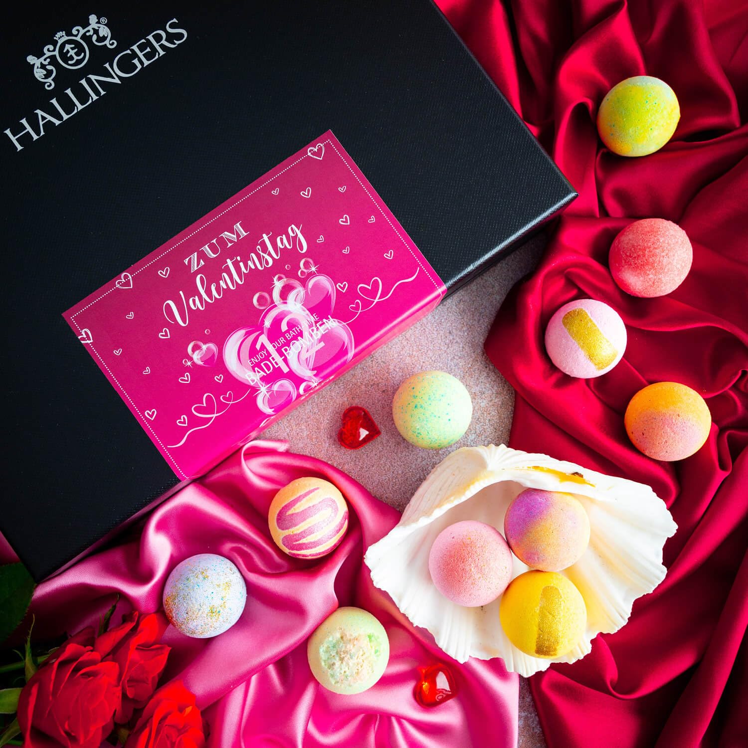 hallingers-wellness-zum-valentinstag-badebomben-12er-set-540g image 2