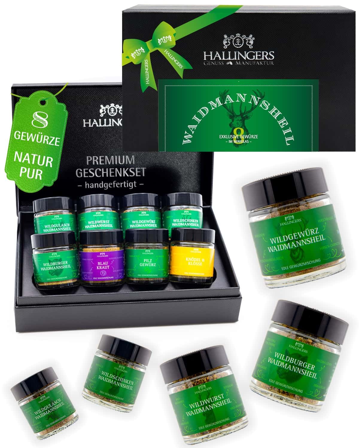 hallingers-kochen-waidmannsheil-gew-rzset-j-ger-geschenkbox-77g image 1