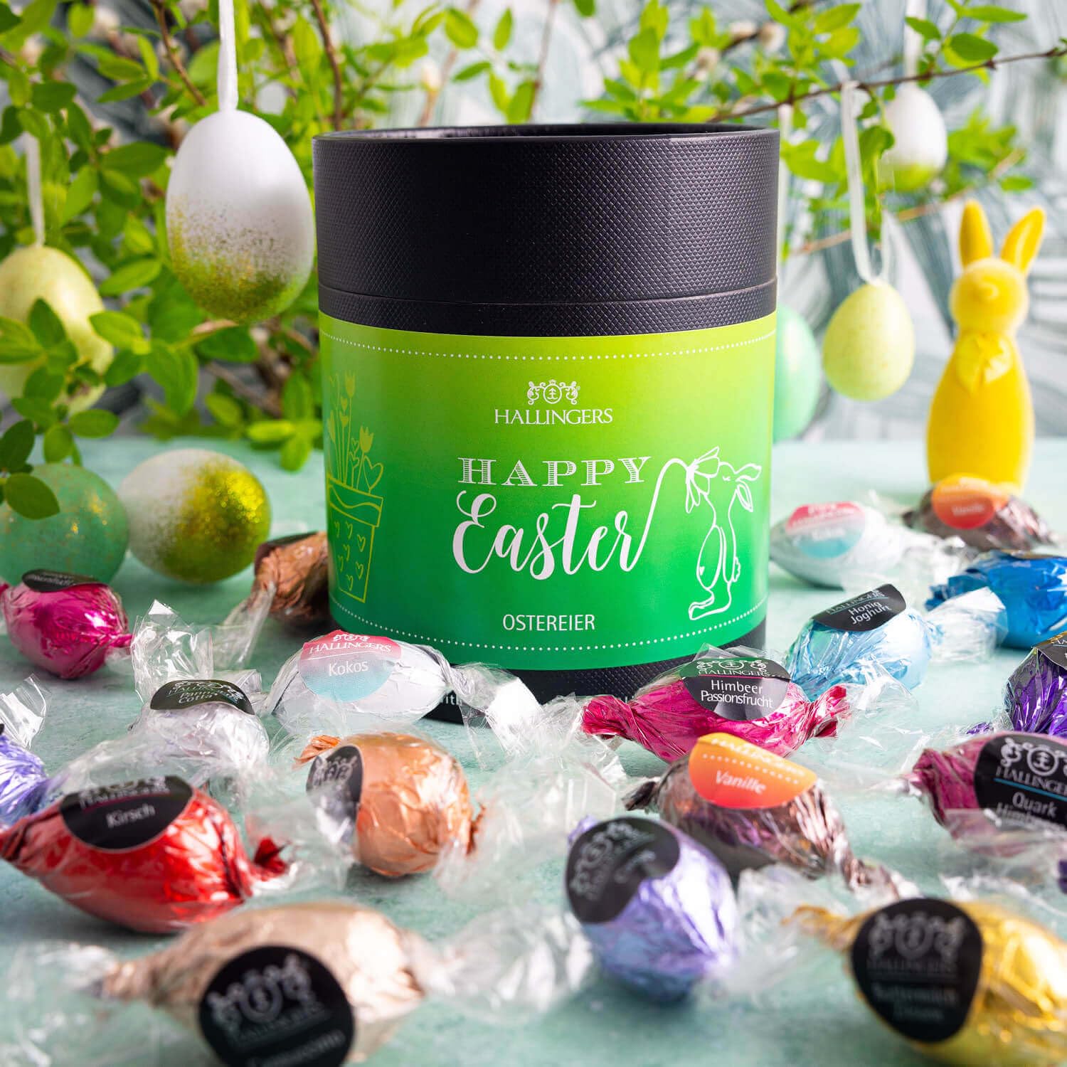 hallingers-pralinen-happy-easter-osterei-400g-xxl-geschenkdose image 2