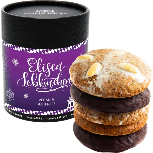 hallingers-gen-sse-elisen-lebkuchen-vegan-glutenfrei-5er-dose image 1