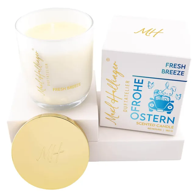 hallingers-spirituals-duftkerze-fresh-breeze-ostern-180g-geschenkbox image 1