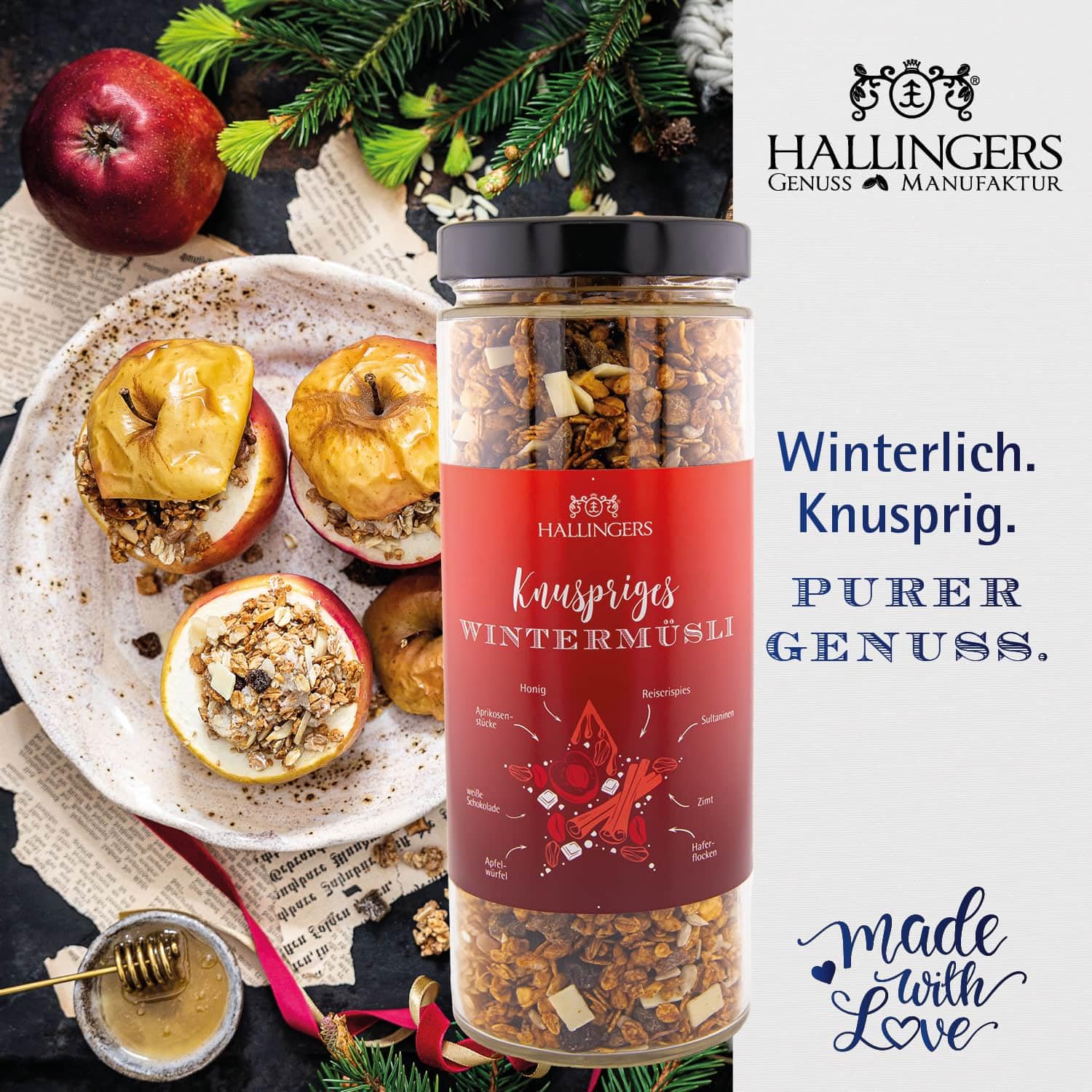 hallingers-geschenkset-frohes-fest-xxl-geschenkkorb-feinkost-2274g image 3