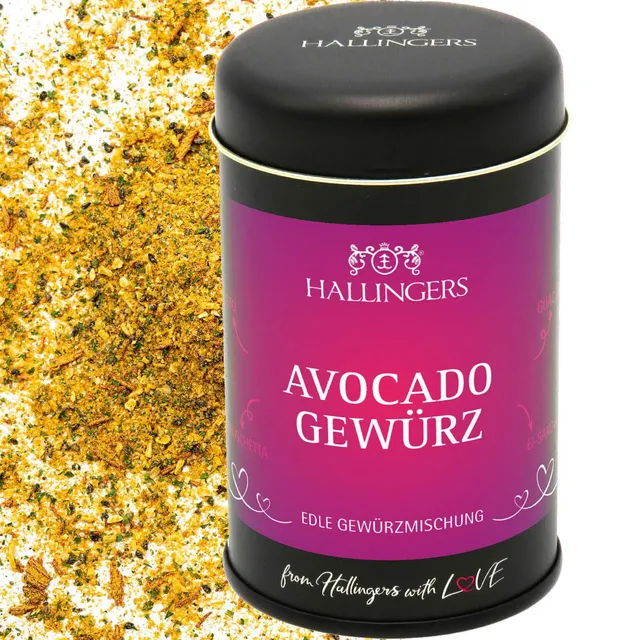 hallingers-kochen-avocado-gew-rzmischung-100g-geschenkdose-guacamole image 1