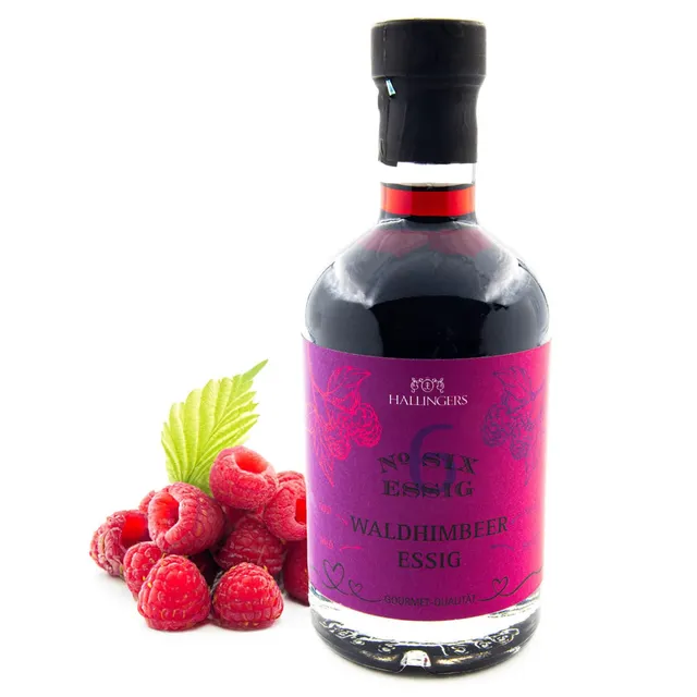 hallingers-kochen-no-6-wald-himbeer-balsam-essig-350ml image 1